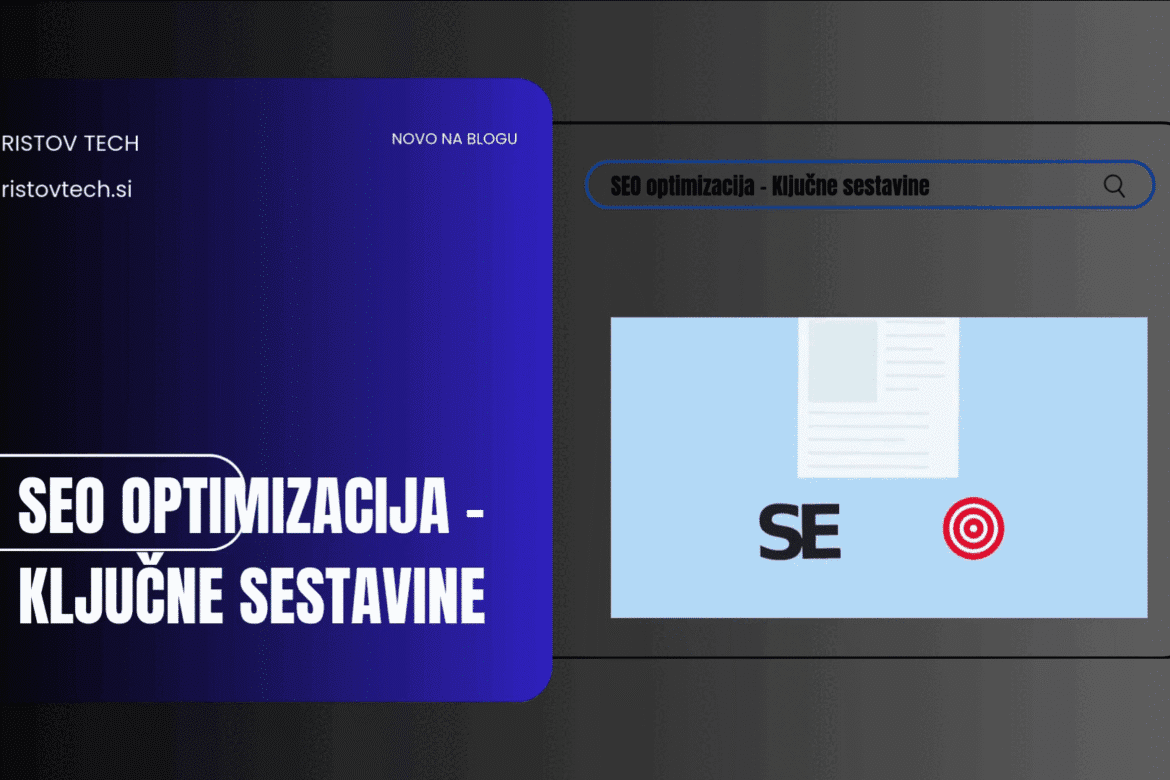 SEO optimizacija – Ključne sestavine