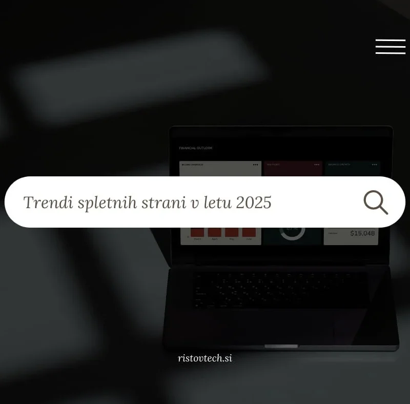 Trendi spletnih strani v letu 2025